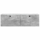 Væghængt TV-skab 98 x 31 x 30 cm Betongrå Konstrueret træ