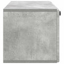 Væghængt TV-skab 98 x 31 x 30 cm Betongrå Konstrueret træ