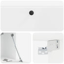 Væghængt TV-skab 98 x 31 x 30 cm Hvid højglans Konstrueret træ