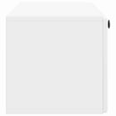 Væghængt TV-skab 98 x 31 x 30 cm Hvid højglans Konstrueret træ