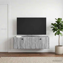 Væghængt TV-skab 98 x 31 x 30 cm Grå Sonoma Konstrueret træ