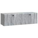 Væghængt TV-skab 98 x 31 x 30 cm Grå Sonoma Konstrueret træ