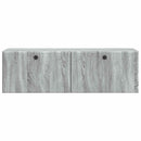 Væghængt TV-skab 98 x 31 x 30 cm Grå Sonoma Konstrueret træ