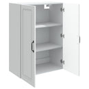 Vægmonteret skab 66 x 34,5 x 90 cm Konstrueret træ Hvid