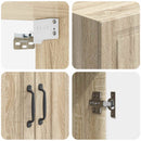 Vægmonteret skab Sonoma-eg 66 x 34,5 x 90 cm Konstrueret træ