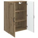 Vægmonteret skab 66 x 34,5 x 90 cm Konstrueret træ Artisan-eg