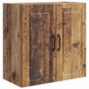 Vægmonteret skab Gammelt træ 59 x 31 x 60 cm Konstrueret træ