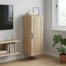 Vægmonteret skab Sonoma-eg 33 x 34,5 x 90 cm Konstrueret træ