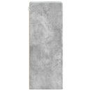 Vægmonteret skab Betongrå 33 x 34,5 x 90 cm Konstrueret træ