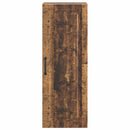 Vægmonteret skab Gammelt træ 33 x 34,5 x 90 cm Konstrueret træ