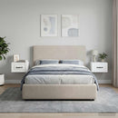 Væghængt Natbord 2 pcs Hvid 34,5 x 33 x 20 cm Konstrueret træ