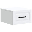 Væghængt Natbord 2 pcs Hvid 34,5 x 33 x 20 cm Konstrueret træ