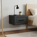 Væghængt Natbord 2 pcs Sort 34,5 x 33 x 20 cm Konstrueret træ