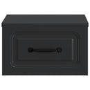 Væghængt Natbord 2 pcs Sort 34,5 x 33 x 20 cm Konstrueret træ