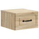 Væghængt Natbord med skuffe 2 pcs Sonoma-eg 34,5 x 33 x 20 cm