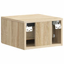 Væghængt Natbord med skuffe 2 pcs Sonoma-eg 34,5 x 33 x 20 cm