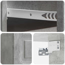 Væghængt Natbord med skuffe 2 pcs Betongrå 34,5 x 33 x 20 cm