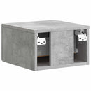 Væghængt Natbord med skuffe 2 pcs Betongrå 34,5 x 33 x 20 cm