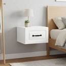Væghængt Natbord 2 pcs Hvid højglans 34,5 x 33 x 20 cm