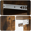 Væghængt Natbord med skuffe 2 pcs Røget eg 34,5 x 33 x 20 cm