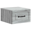 Væghængt Natbord 2 pcs Grå sonoma-eg 34,5 x 33 x 20 cm