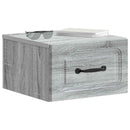 Væghængt Natbord 2 pcs Grå sonoma-eg 34,5 x 33 x 20 cm