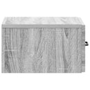 Væghængt Natbord 2 pcs Grå sonoma-eg 34,5 x 33 x 20 cm