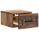 Væghængt Natbord med skuffe 2 pcs Gammelt træ 34,5 x 33 x 20 cm