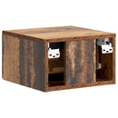 Væghængt Natbord med skuffe 2 pcs Gammelt træ 34,5 x 33 x 20 cm