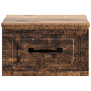 Væghængt Natbord med skuffe 2 pcs Gammelt træ 34,5 x 33 x 20 cm