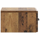 Væghængt Natbord med skuffe 2 pcs Gammelt træ 34,5 x 33 x 20 cm