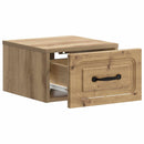 Væghængt Natbord med skuffe 2 pcs Artisan-eg 34,5 x 33 x 20 cm