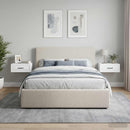 Væghængt Natbord 2 pcs Hvid 49 x 34,5 x 20 cm Konstrueret træ