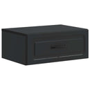 Væghængt Natbord 2 pcs Sort 49 x 34,5 x 20 cm Konstrueret træ