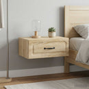 Væghængt Natbord med skuffe 2 pcs Sonoma-eg 49 x 34,5 x 20 cm