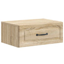 Væghængt Natbord med skuffe 2 pcs Sonoma-eg 49 x 34,5 x 20 cm