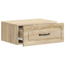 Væghængt Natbord med skuffe 2 pcs Sonoma-eg 49 x 34,5 x 20 cm