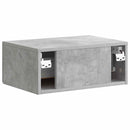 Væghængt Natbord Betongrå 49 x 34,5 x 20 cm Konstrueret træ