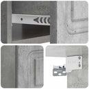 Væghængt Natbord med skuffe 2 pcs Betongrå 49 x 34,5 x 20 cm