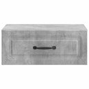 Væghængt Natbord med skuffe 2 pcs Betongrå 49 x 34,5 x 20 cm