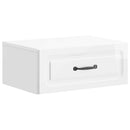 Væghængt Natbord 2 pcs Hvid højglans 49 x 34,5 x 20 cm