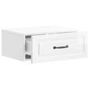 Væghængt Natbord 2 pcs Hvid højglans 49 x 34,5 x 20 cm