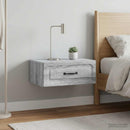 Væghængt Natbord 2 pcs Grå sonoma-eg 49 x 34,5 x 20 cm