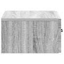 Væghængt Natbord 2 pcs Grå sonoma-eg 49 x 34,5 x 20 cm