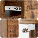Væghængt Natbord med skuffe 2 pcs Gammelt træ 49 x 34,5 x 20 cm
