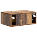 Væghængt Natbord med skuffe 2 pcs Gammelt træ 49 x 34,5 x 20 cm