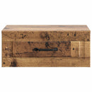 Væghængt Natbord med skuffe 2 pcs Gammelt træ 49 x 34,5 x 20 cm