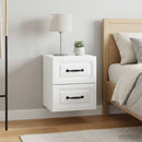 Væghængt Natbord 2 pcs Hvid 34,5 x 33 x 40 cm Konstrueret træ