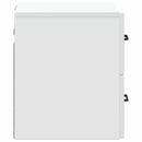 Væghængt Natbord 2 pcs Hvid 34,5 x 33 x 40 cm Konstrueret træ