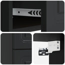 Væghængt Natbord 2 pcs Sort 34,5 x 33 x 40 cm Konstrueret træ